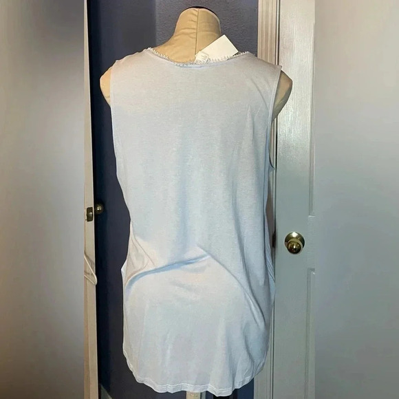 BUNDLE FOR FREE H&M Light Blue Sleeveless Top - Picture 4 of 6